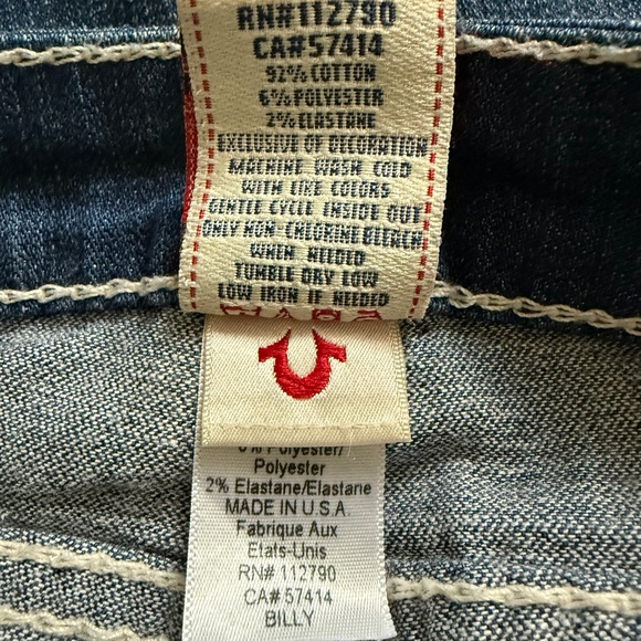 TRUE RELIGION Women’s Billy General Lee Rosewood Jeans Size 26 NWT - Picture 14 of 16